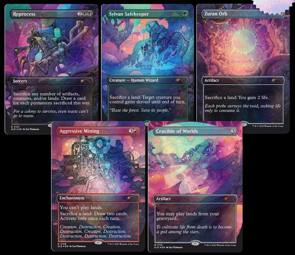 MTG Secret Lair: Alien Auroras (Galaxy Foil Edition) : Amazon.it